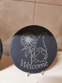 tagliere in ardesia welcome