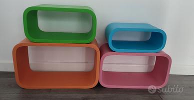 Mensole impilabili colorate