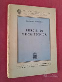 libro scientifico 1942-43 Esercizi fisica tecnica 