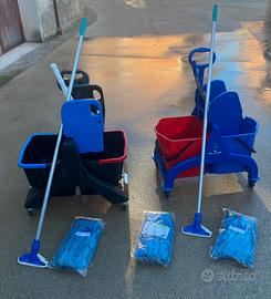 Carrelli professionali per pulire pavimenti