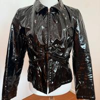 giacca nera lucida R.E.D. Valentino