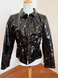 giacca nera lucida R.E.D. Valentino