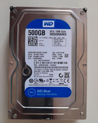 Hard Disk WD Blue WD5000AAKX SATA 16MB Cache 500GB