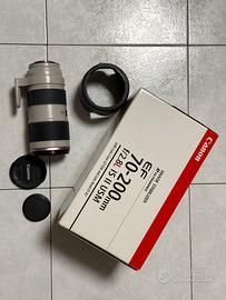 Canon eos zoom 70 200 2.8 IS L seconda versione
