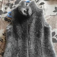 Giacca pelliccia senza maniche