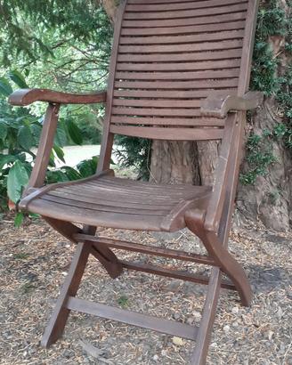 Sedia da giardino in legno