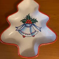 Piatto natalizio in ceramica