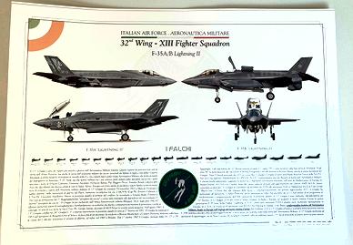 Litografia 13° Gruppo Volo F35 A&B