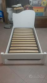 struttura letto singolo con rete