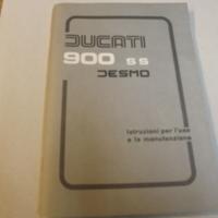 LIBRETTO DI USO E MANUTENZIONE DUCATI 900SS DESMO