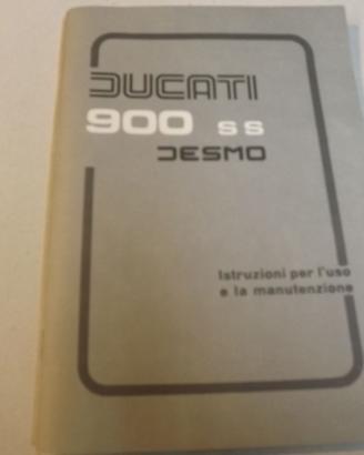 LIBRETTO DI USO E MANUTENZIONE DUCATI 900SS DESMO