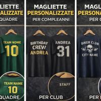 Magliette personalizzate per eventi e gruppi