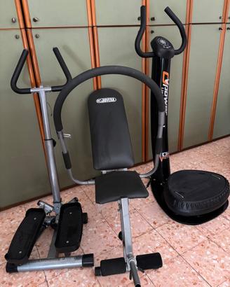 Panca con Pedana vibrante e stepper