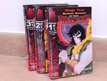 Violence Jjack Go Nagai Manga PULP Dynamic 3 vol