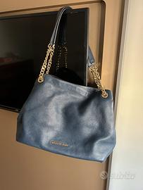 Borsa Michael Kors blu in pelle