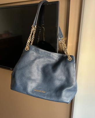 Borsa Michael Kors blu in pelle