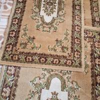 Set 3 tappeti classici beige,marrone,bianco,verde