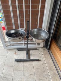 Porta ciotola cane rialzata