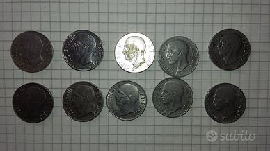 Lotto 10 monete Regno V.E. III da 20 cent