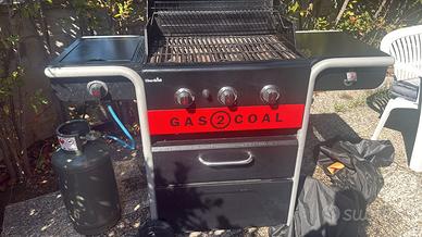🔥 BARBECUE CHAR-BROIL GAS2COAL – GAS + CARBONE 🔥