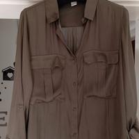 camicetta donna tg 44 verde oliva 