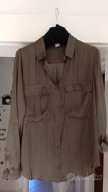 camicetta donna tg 44 verde oliva 