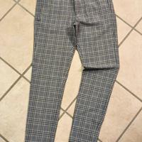 pantaloni Zara taglio sartoriale effetto tartan