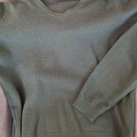 Maglione lana uomo verde Sisley