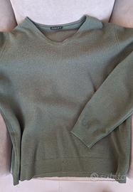 Maglione lana uomo verde Sisley