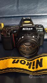 NIKON F 801 con obiettivo AF Nikkor 50 mm 1.8