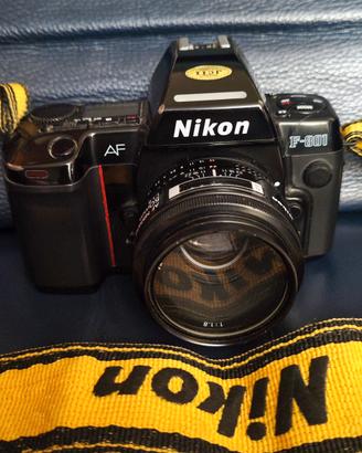 NIKON F 801 con obiettivo AF Nikkor 50 mm 1.8