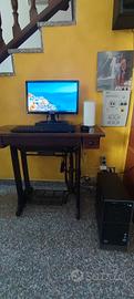 PC fisso HP + monitor e accessori