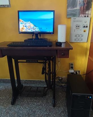 PC fisso HP + monitor e accessori