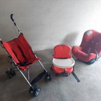 seggiolino auto,passeggino e sedia per pappa