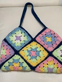 Borsa uncinetto fatta a mano