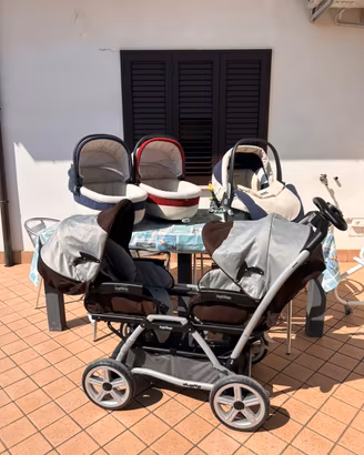 Passeggino/Trio Gemellare/fratellare Peg Perego