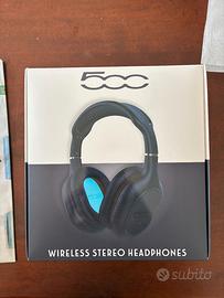 CUFFIE STEREO WIRELESS FIAT 500 HEADPHONE500BL Blu
