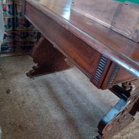 scrivania d antiquario vintage con cassetti