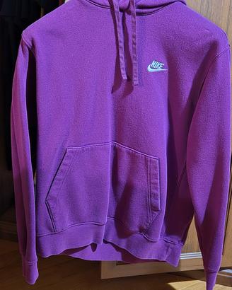 Felpa Nike viola con cappuccio 