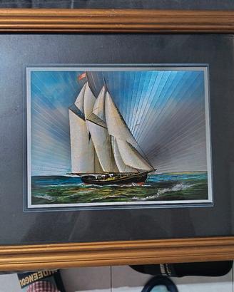 quadro nave in mare