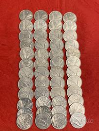 Lotto di monete da 10 lire