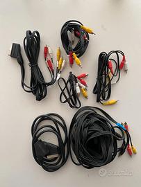 Lotto 6 Cavi Audio Video Misti RCA e SCART