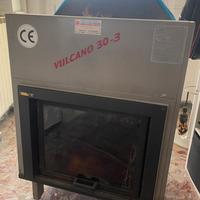 Termocamino a legna vulcano