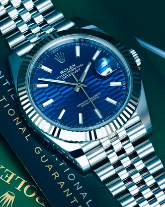 Rolex DJ 41 126334 blu scanalato fluted Top 2023