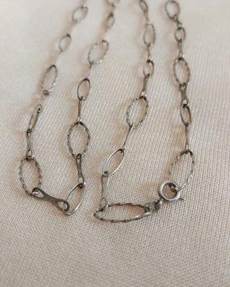 Collana in argento 800 80 cm