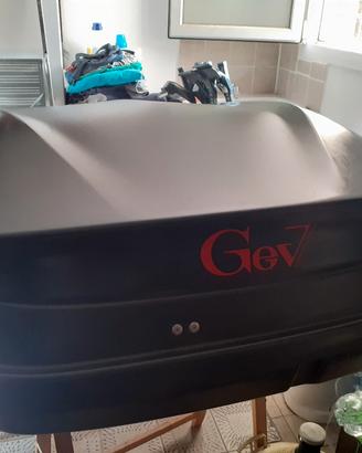 BOX BAULE DA TETTO  Easyblack 420 LITRI NERO OPACO