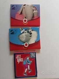 3 scatoline con gioco da tavolo vintage McDonald's