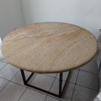 Titolo: Tavolo Rotondo in Pietra Beige 
