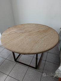 Titolo: Tavolo Rotondo in Pietra Beige 