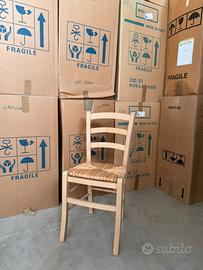 Sedia mod. 110 sottile impagliata